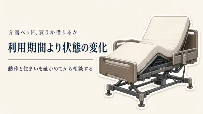介護ベッドは買うか借りるか｜利用期間と身体状態の変化で後悔しない決め方