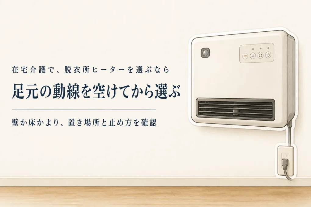 寒くなる前に脱衣所ヒーターを準備｜壁掛け型と人感センサー付きセラミックヒーターの選び方