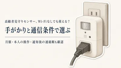 高齢者見守りセンサーをレビュー数順に比較｜Wi-Fiなしの見守りプラグ・テレビ連携の選び方